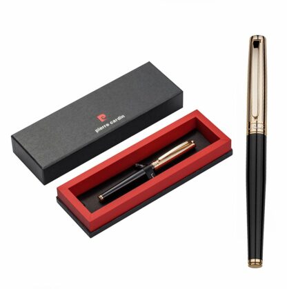 Stylo Pierre Cardin Roller Plaqué Or et Noir – Image 6