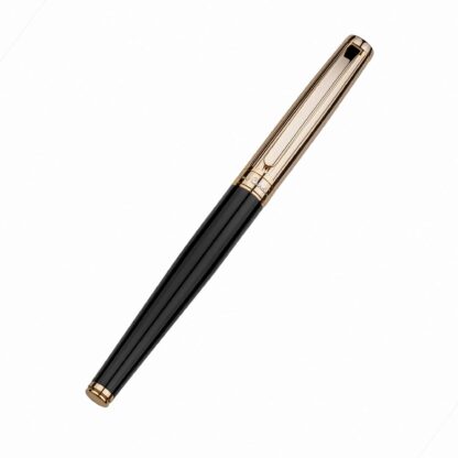 Stylo Pierre Cardin Roller Plaqué Or et Noir