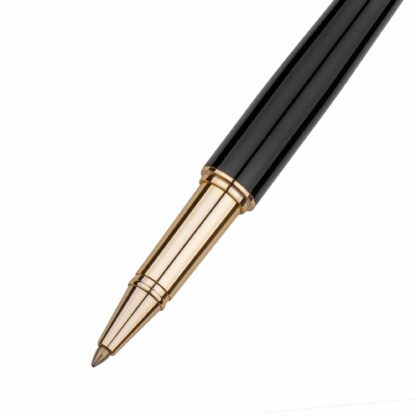 Stylo Pierre Cardin Roller Plaqué Or et Noir – Image 3