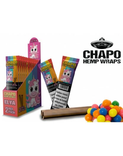 Boite 25 sachets de 2 blunts Elya (Bubble Gum)