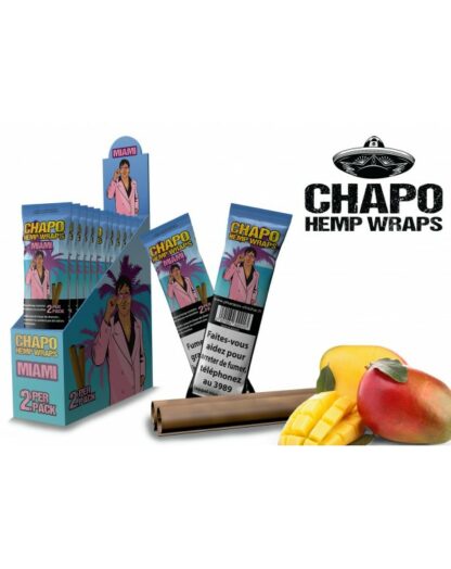 Boite 25 sachets de 2 blunts Miami (Mangue)