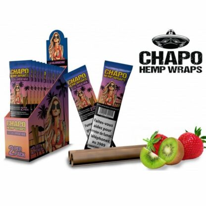 Boite 25 sachets de 2 blunts La Colombienne (fraise Kiwi)
