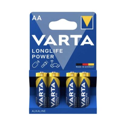 Blister 4 Piles Varta LongLife AA LR6 (Alcaline)