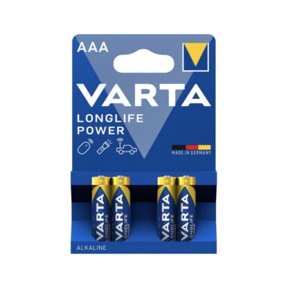 Blister 4 Piles Varta LongLife AAA LR3 (Alcaline)