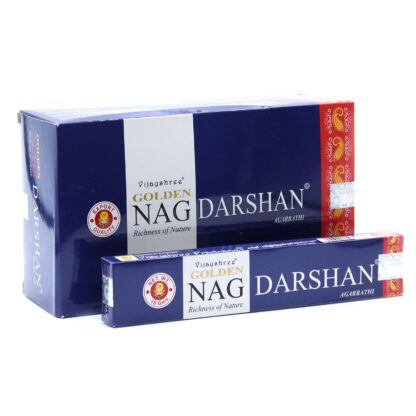 Encens Golden Nag Darshan 15g (12 paquets)