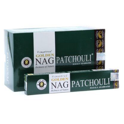 Encens Golden Nag Patchouli 15g (12 paquets)