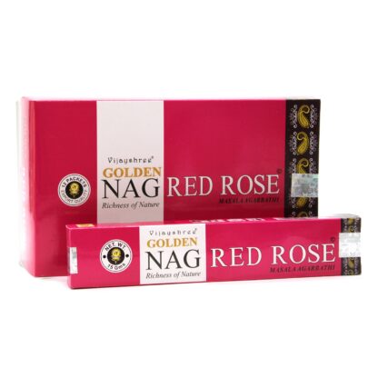 Encens Golden Nag Red Rose 15g (12 paquets)