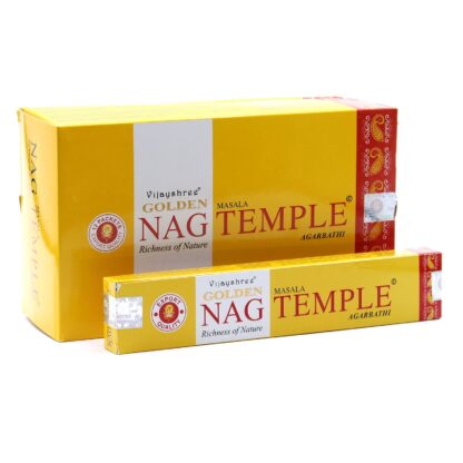 Encens Golden Nag Temple 15g (12 paquets)