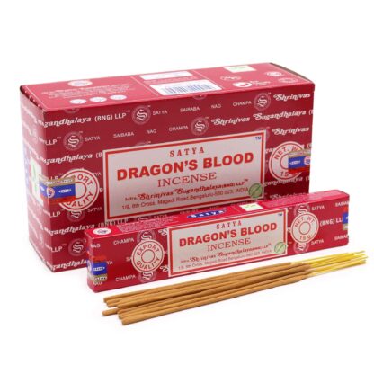 Encens Satya Sang du Dragon 15g (12 Paquets)