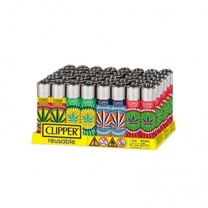 Briquet Clipper Weed Circles (boite de 48 briquets)