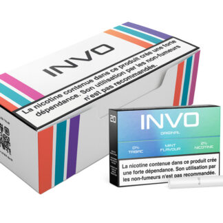 Paquet 20 Sticks Invo Original Menthe 2% Nicotine (Cartouche de 10 paquets)