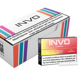 Paquet 20 Sticks Invo Original Tobacco 2% Nicotine (Cartouche de 10 paquets)
