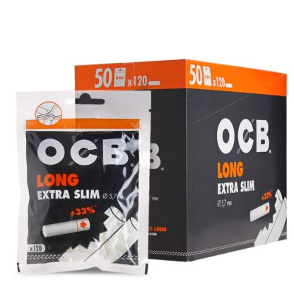 120 Filtres OCB Extra Slim Longs (Boite de 50 sachets)