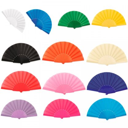 Eventail Coloré (Lot de 12 éventails)
