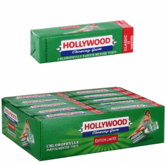 Chewing-gum Hollywood Tablette Chlorophylle (Boite de 20 Paquets)