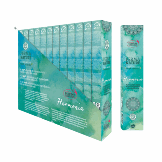 Encens Perma Nature Harmonia Menthe Poivrée Labellisé Ecocert-Fair Trade 15g (Boite de 12 paquets)
