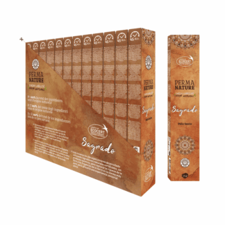 Encens Perma Nature Sagrado Palo Santo Labellisé Ecocert-Fair Trade 15g (Boite de 12 paquets)