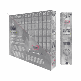 Encens Perma Nature Ceremonia Sauge Blanche Labellisé Ecocert-Fair Trade 15g (Boite de 12 paquets)