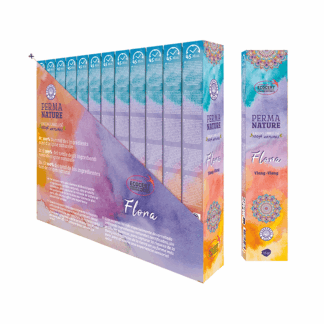 Encens Perma Nature Flora Ylang Ylang Labellisé Ecocert-Fair Trade 15g (Boite de 12 paquets)