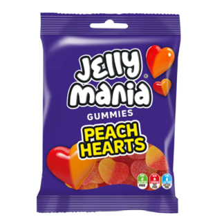 Bonbon Jelly Mania Coeurs Peche (18 sachets de 100g)