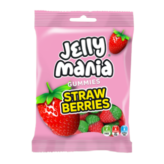 Bonbon Jelly Mania Fraises Sauvages Lisses (18 sachets de 100g)