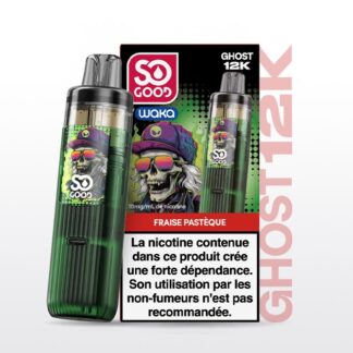Puff So Good Ghost 12k Fraise Pastèque 18mg Nicotine (100% légale)