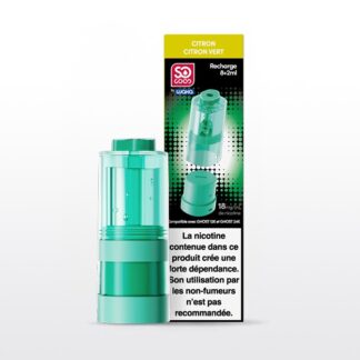 Recharge Puff Ghost 12K/24K Citron Citron Vert 18mg Nicotine