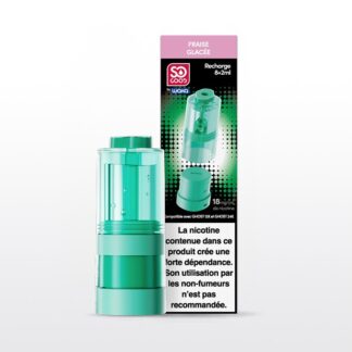 Recharge Puff Ghost 12K/24K Fraise Glacée 18mg Nicotine