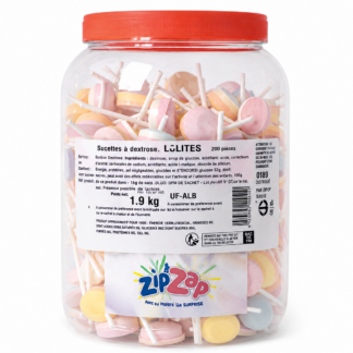 Sucette Bpop Dextrose (Pot de 200 sucettes)