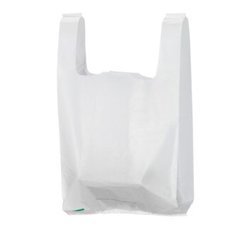 500 x Sac plastique à bretelles 26x6x45cm 50 Micron