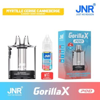 Cartouche Gorilla X + 1x10ml - 20mg - JNR (Saveur : Blueberry Cherry Cranberry)