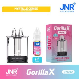 Cartouche Gorilla X + 1x10ml - 20mg - JNR (Saveur : Blue Razz Cherry)