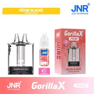 Cartouche Gorilla X + 1x10ml - 20mg - JNR (Saveur : Summer Peach Ice)