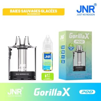 Cartouche Gorilla X + 1x10ml - 20mg - JNR (Saveur : Wild Berries Ice)